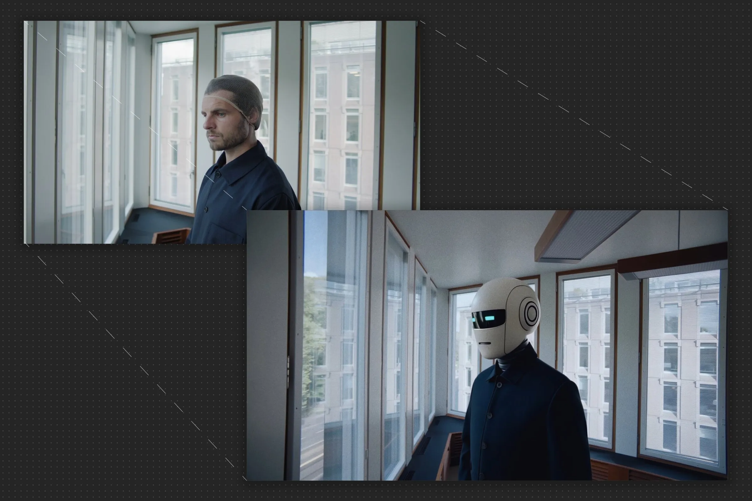 Before and after: window portrait